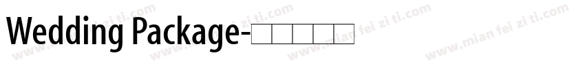 Wedding Package字体转换